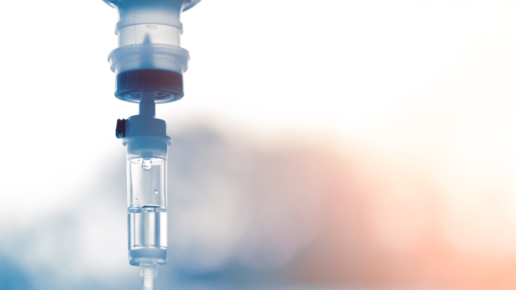 IV Drip blurred background
